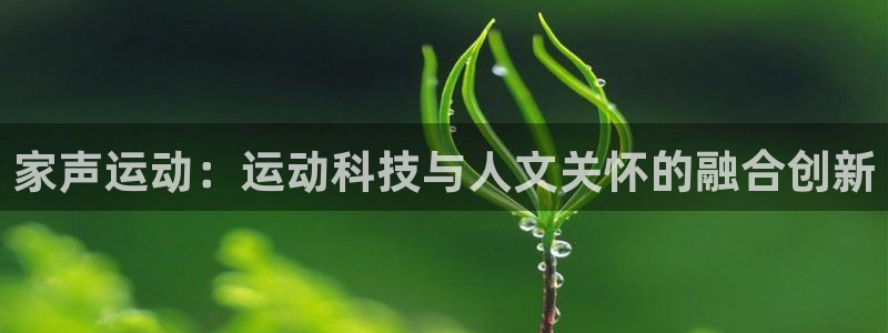 征途国际官网:家声运动:运动科技与人文关怀的融合创新
